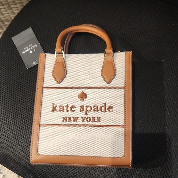 NWT Kate Spade Ellie Mini KK235 Canvas Warm Ginge Crossbody